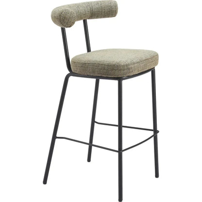 Kede Green Tweed Barstool