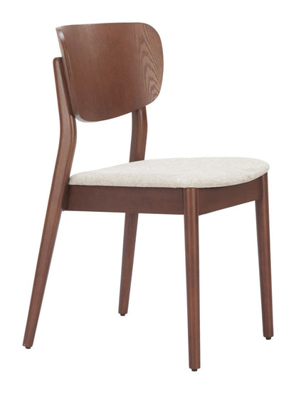 Kellua Fabric Armless Dining Chair 2PC