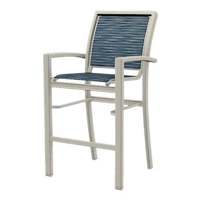 Kendall Sling Bar Height Stacking Outdoor Arm Chair