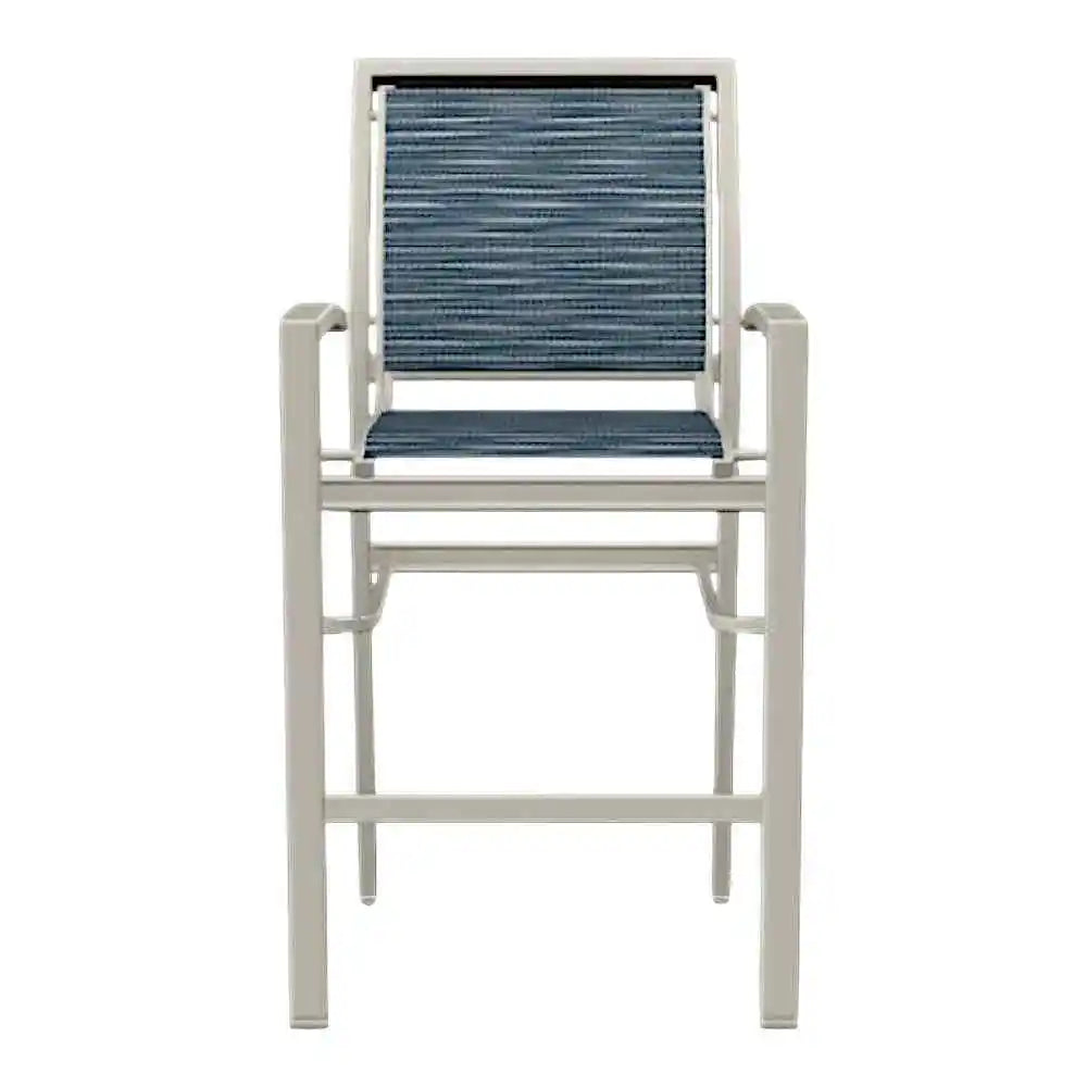 Kendall Sling Bar Height Stacking Outdoor Arm Chair