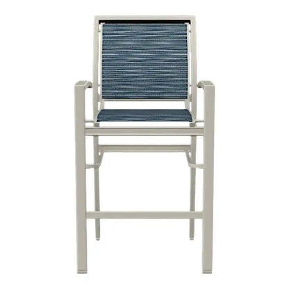 Kendall Sling Bar Height Stacking Outdoor Arm Chair