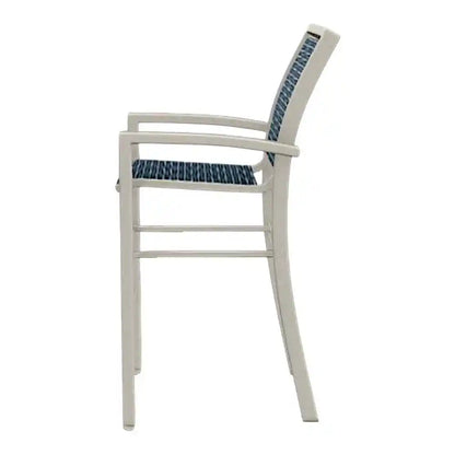 Kendall Sling Bar Height Stacking Outdoor Arm Chair