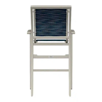 Kendall Sling Bar Height Stacking Outdoor Arm Chair