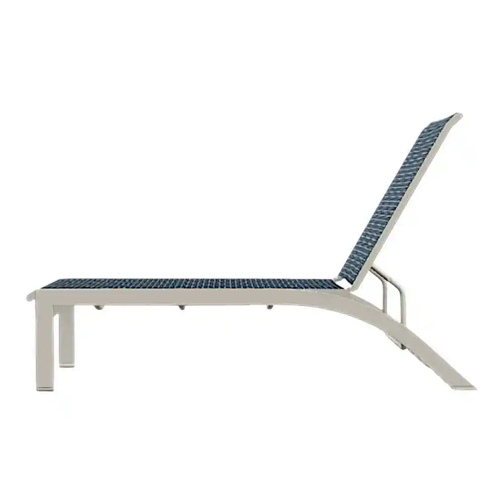 Kendall Sling Lay-flat Long Frame Stacking Armless Outdoor Chaise
