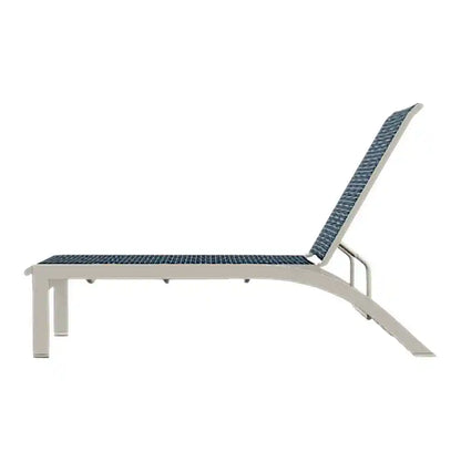 Kendall Sling Lay-flat Long Frame Stacking Armless Outdoor Chaise