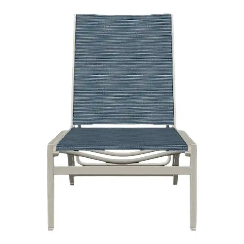 Kendall Sling Lay-flat Long Frame Stacking Armless Outdoor Chaise