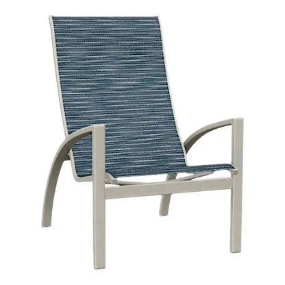 Kendall Sling Stacking Chat Height Outdoor Chair