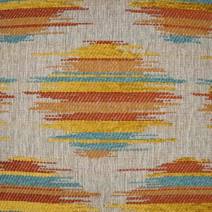 Kenzo Dots Multi Color Orange Large Throw Pillow Insert