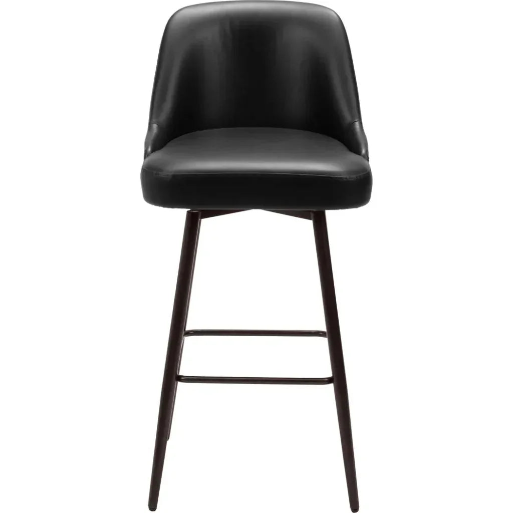 Keppel Faux Leather Swivel Barstool