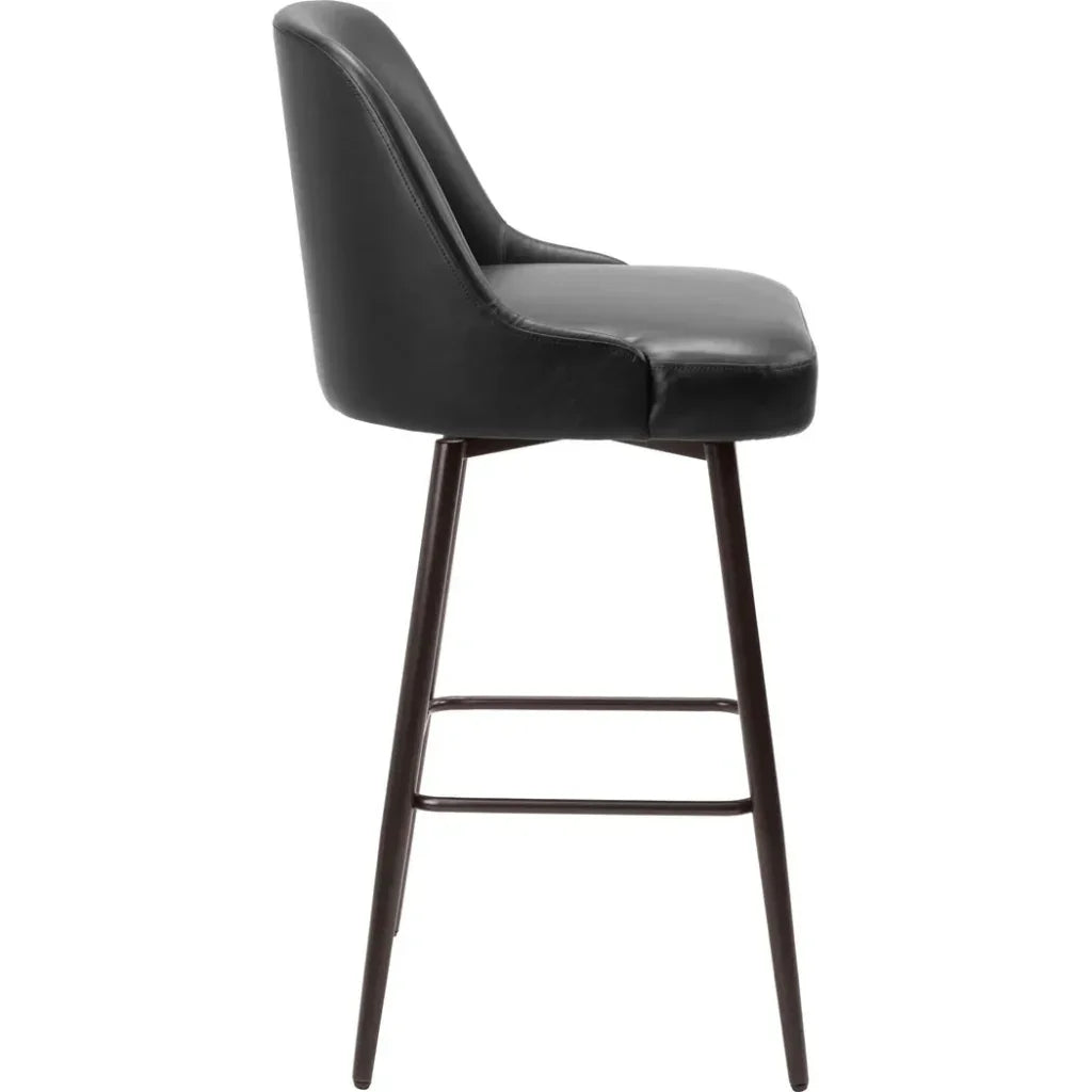 Keppel Faux Leather Swivel Barstool