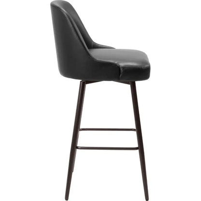 Keppel Faux Leather Swivel Barstool