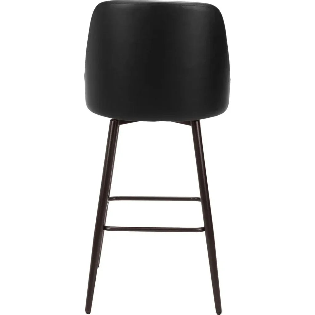 Keppel Faux Leather Swivel Barstool