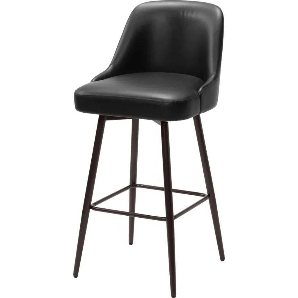 Keppel Faux Leather Swivel Barstool
