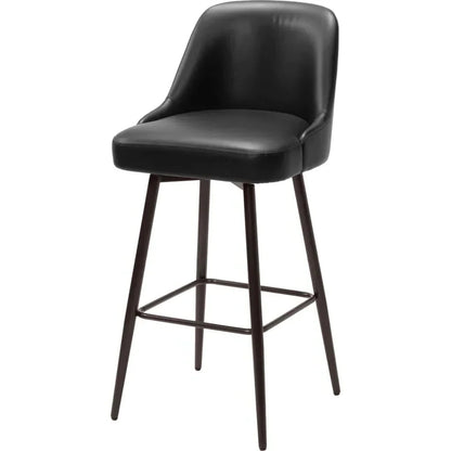 Keppel Faux Leather Swivel Barstool