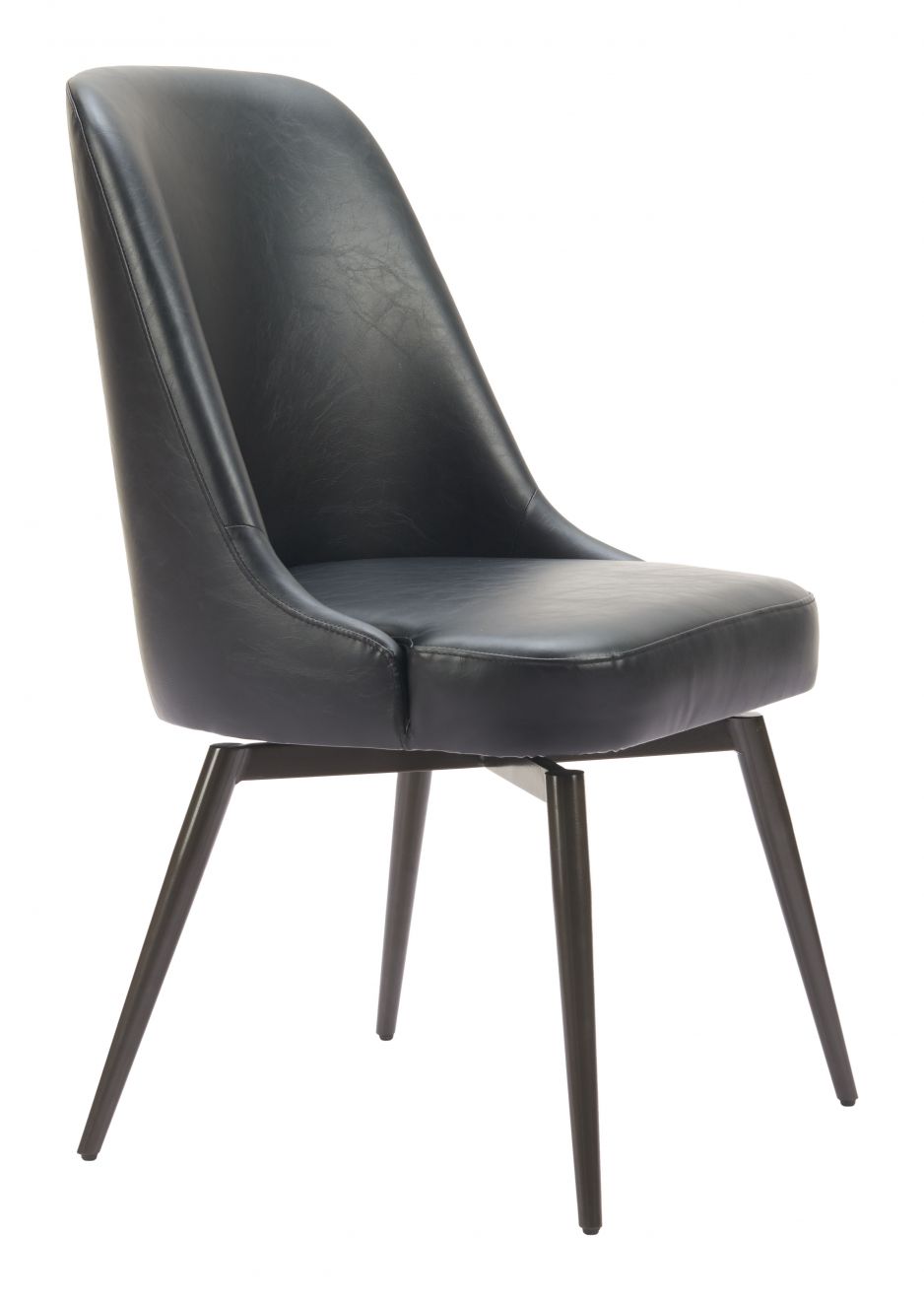 Keppel Faux Leather Swivel Dining Chair 2PC