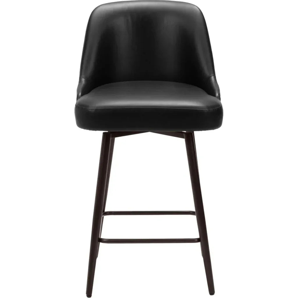 Keppel Swivel Black Counter Stool