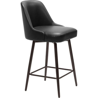 Keppel Swivel Black Counter Stool