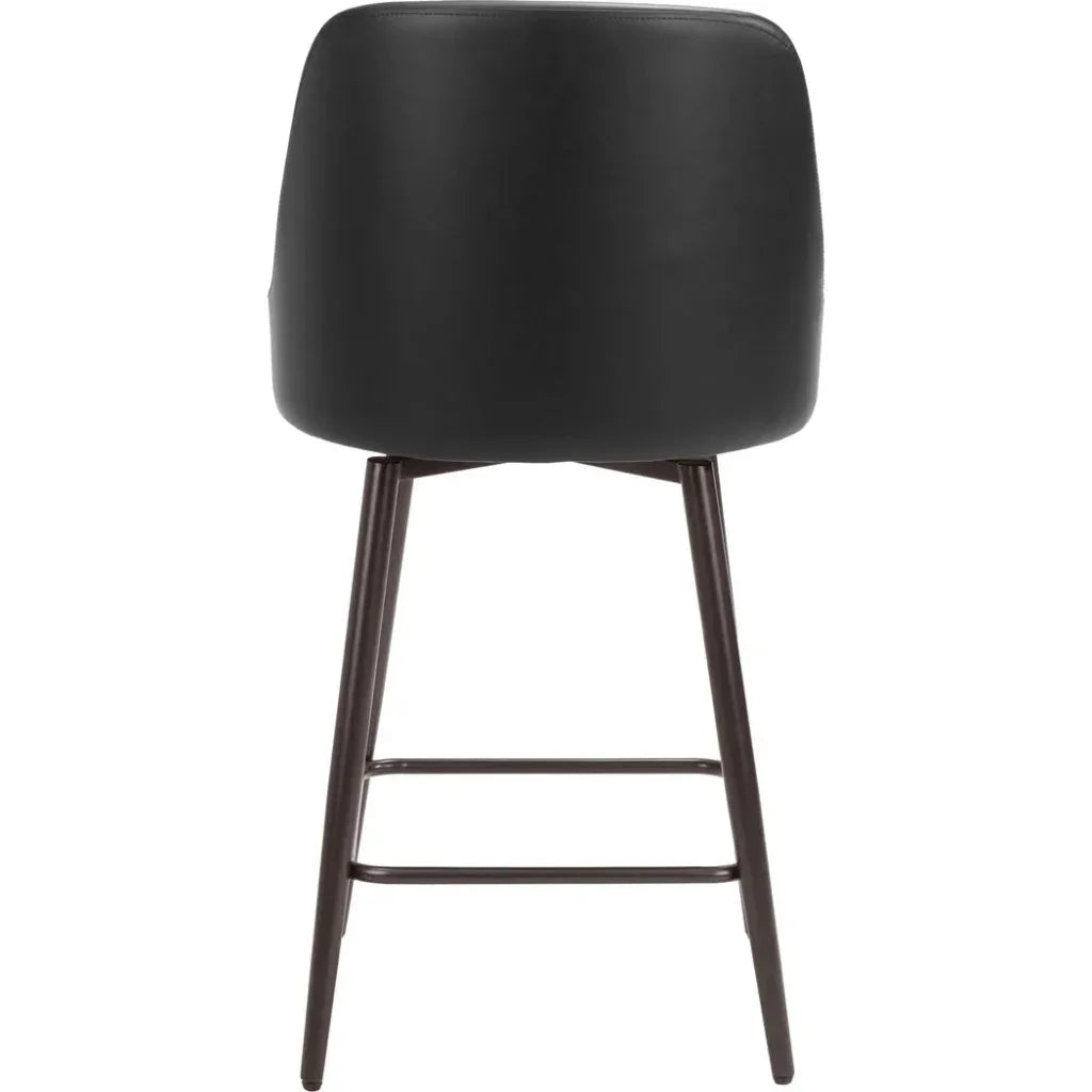 Keppel Swivel Black Counter Stool