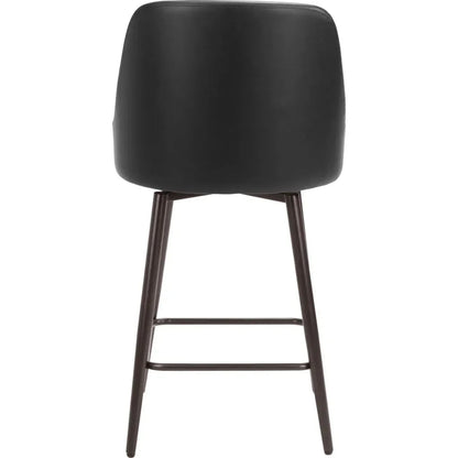 Keppel Swivel Black Counter Stool