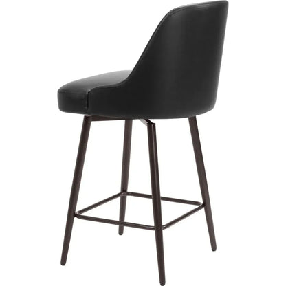 Keppel Swivel Black Counter Stool