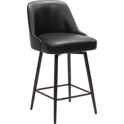 Keppel Swivel Black Counter Stool