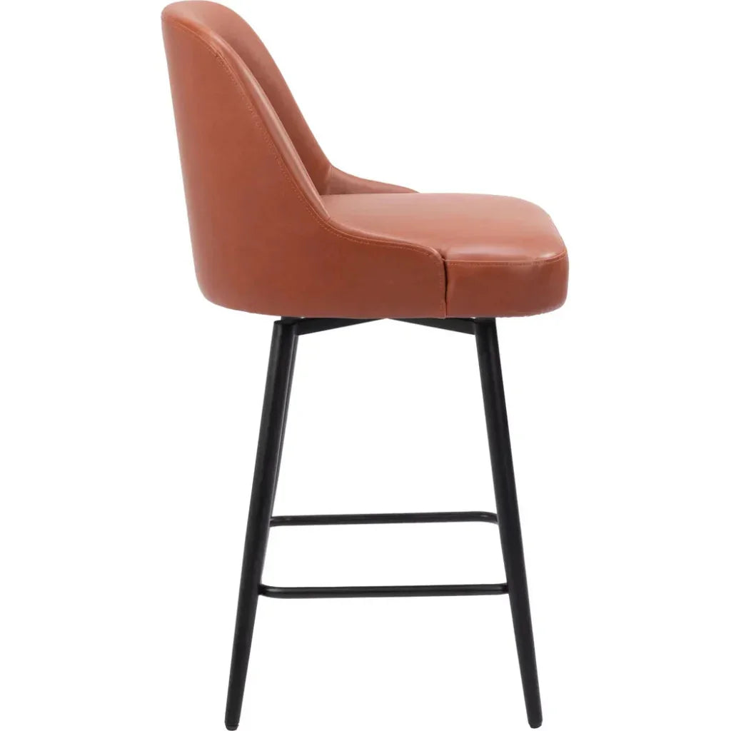 Keppel Swivel Counter Stool Brown
