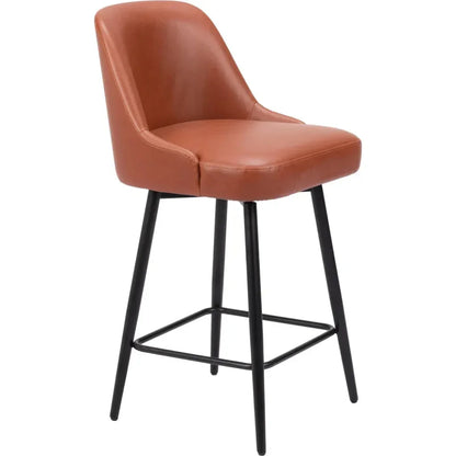 Keppel Swivel Counter Stool Brown