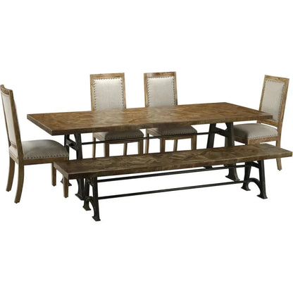 Kestrin Wood Brown Dining Bench