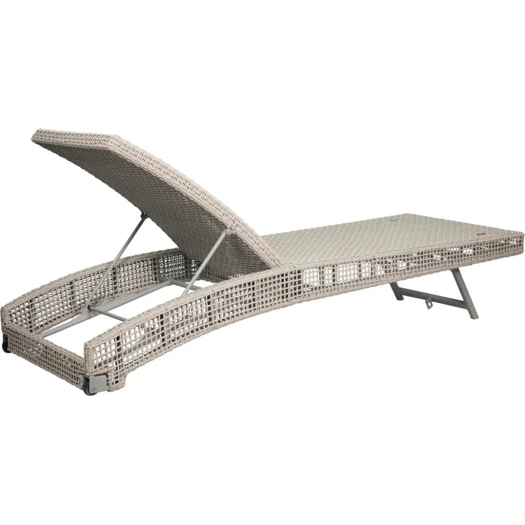 Keys Pool Chaise 2PC Light Gray Outdoor Lounge Sets