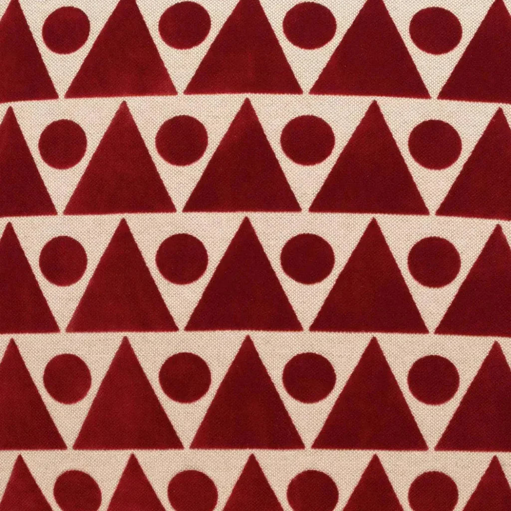 Kilo Red Throw Pillow With Insert
