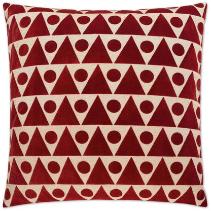 Kilo Red Throw Pillow With Insert