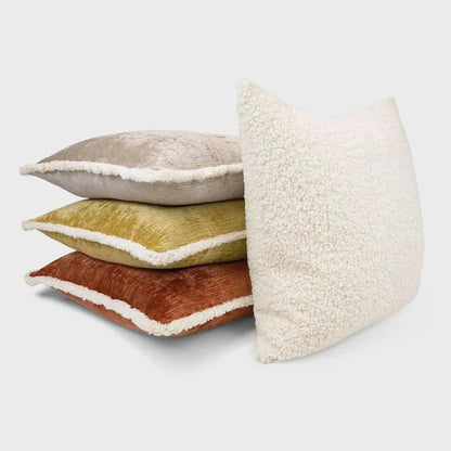 Kinney Putty Solid Tan Taupe Large Throw Pillow Insert