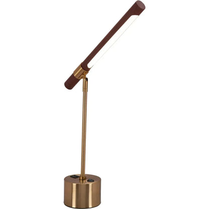 Kippy Table Lamp Brown & Brass