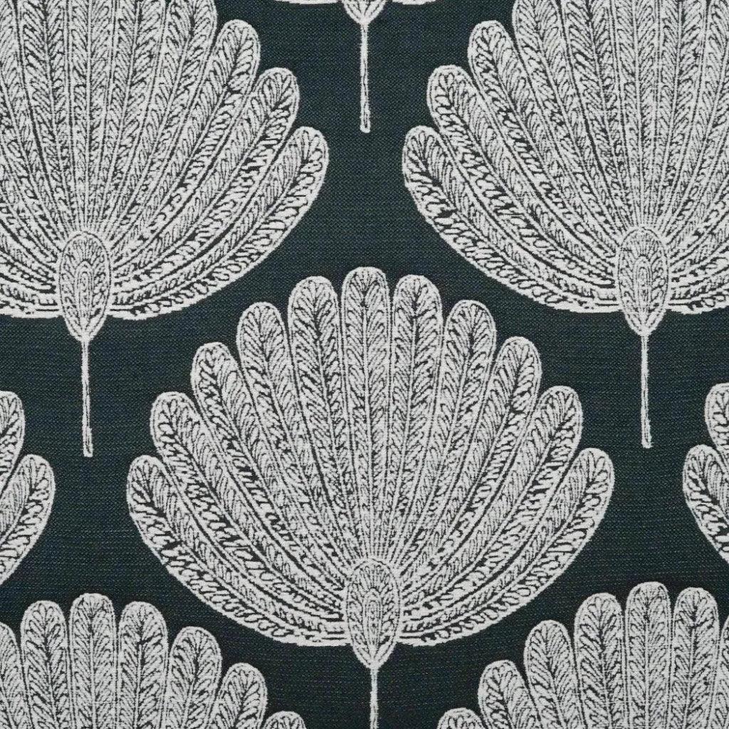 Kita Ebony Floral Black Large Throw Pillow Insert