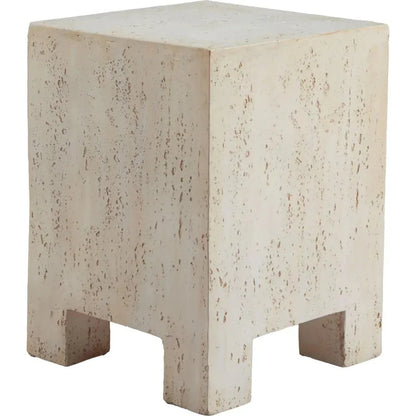 Kitara Metal Beige Square Side Table
