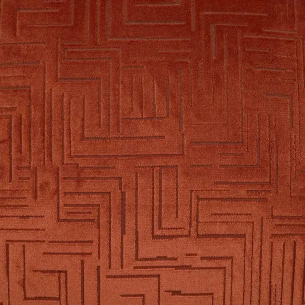 Klint Henna Geometric Copper Large Throw Pillow Insert