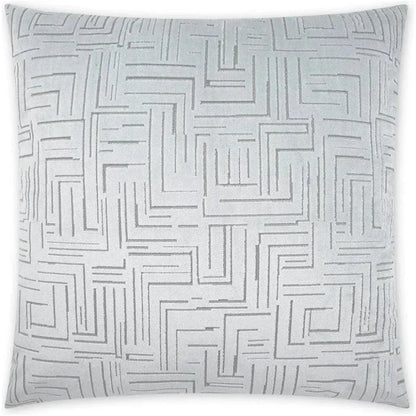 Klint Mist Grey Throw Pillow With Insert