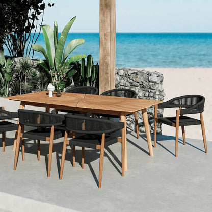 Klint Teak Stackable Patio Dining Armchair 4PC