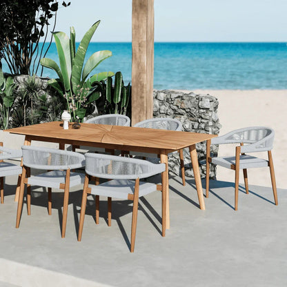 Klint Teak Stackable Patio Dining Armchair 4PC