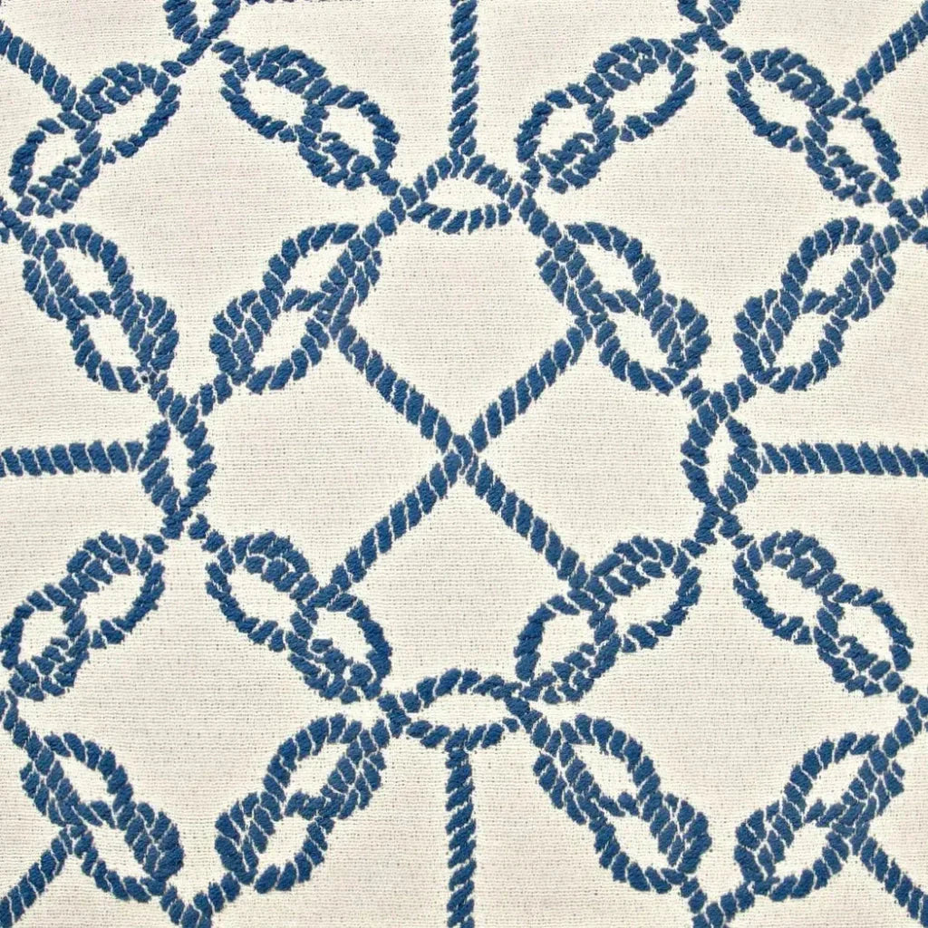 Knots Blue Throw Pillow With Insert