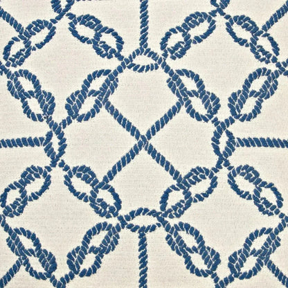 Knots Blue Throw Pillow With Insert