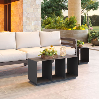 Kokos Aluminum Rectangular Coffee Table