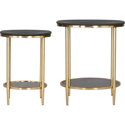 Koper Coffee Table Set (2-Piece) Black