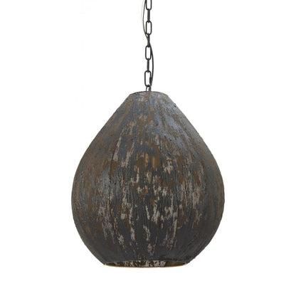 Koza Steel Black Ceiling Lamp