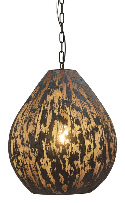 Koza Steel Black Ceiling Lamp
