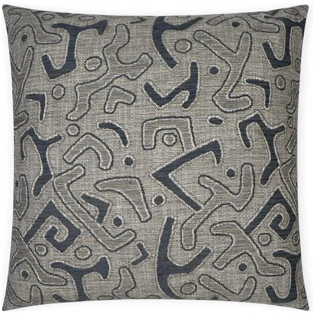 Kuba Coal Global Grey Large Throw Pillow Insert