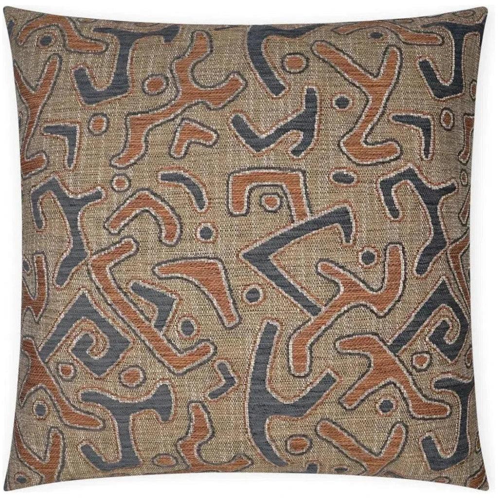 Kuba Paprika Global Copper Large Throw Pillow Insert