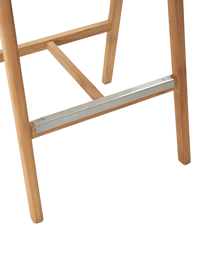 La Costa Teak Patio Barrel Back Bar Armchair