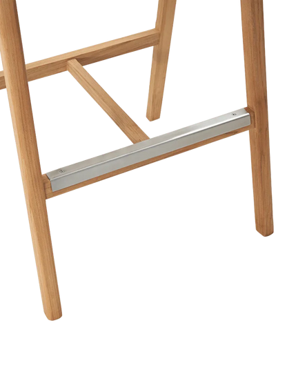 La Costa Teak Patio Barrel Back Bar Armchair