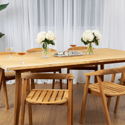 La Costa Teak Patio Rectangular Dining Set 7PC